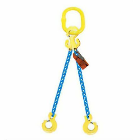 GRABIQ Double Leg 1/2 in Adjstbl Chain Slng TG2-CL, 5ft L, 26000lb WLL G-1/2-TG2-CL-05